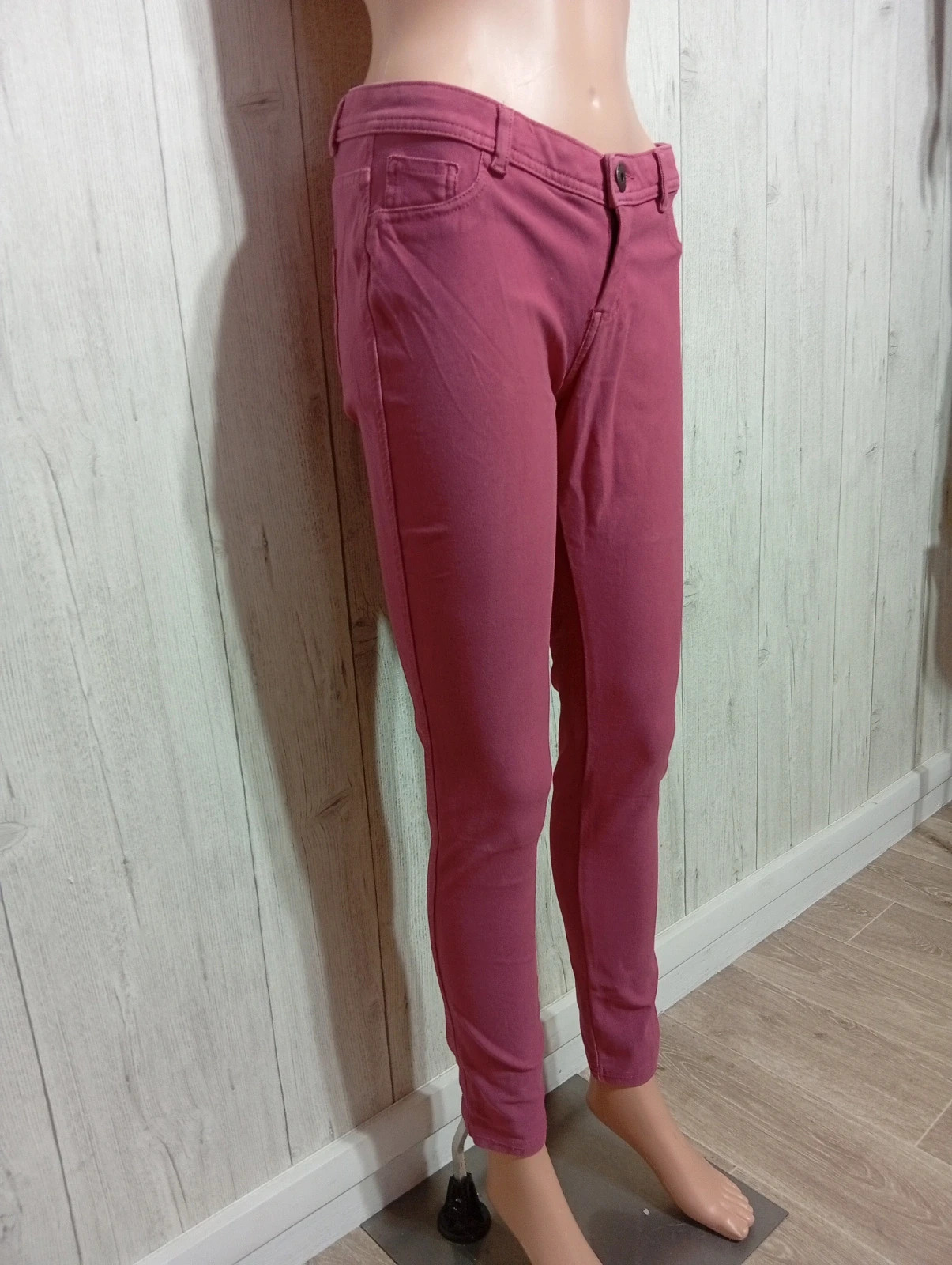 Pantalon skinny femme - taille L/40 - pimkie - couleur rose – Pimkie – taille L / 40 / 12 2
