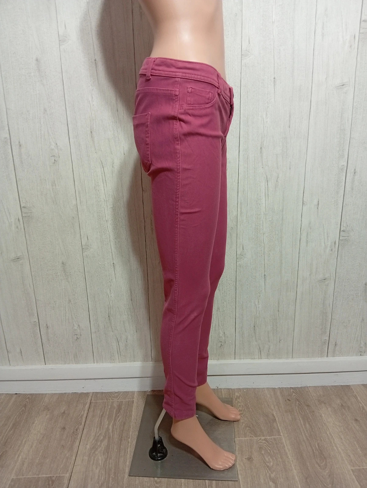Pantalon skinny femme - taille L/40 - pimkie - couleur rose – Pimkie – taille L / 40 / 12 4
