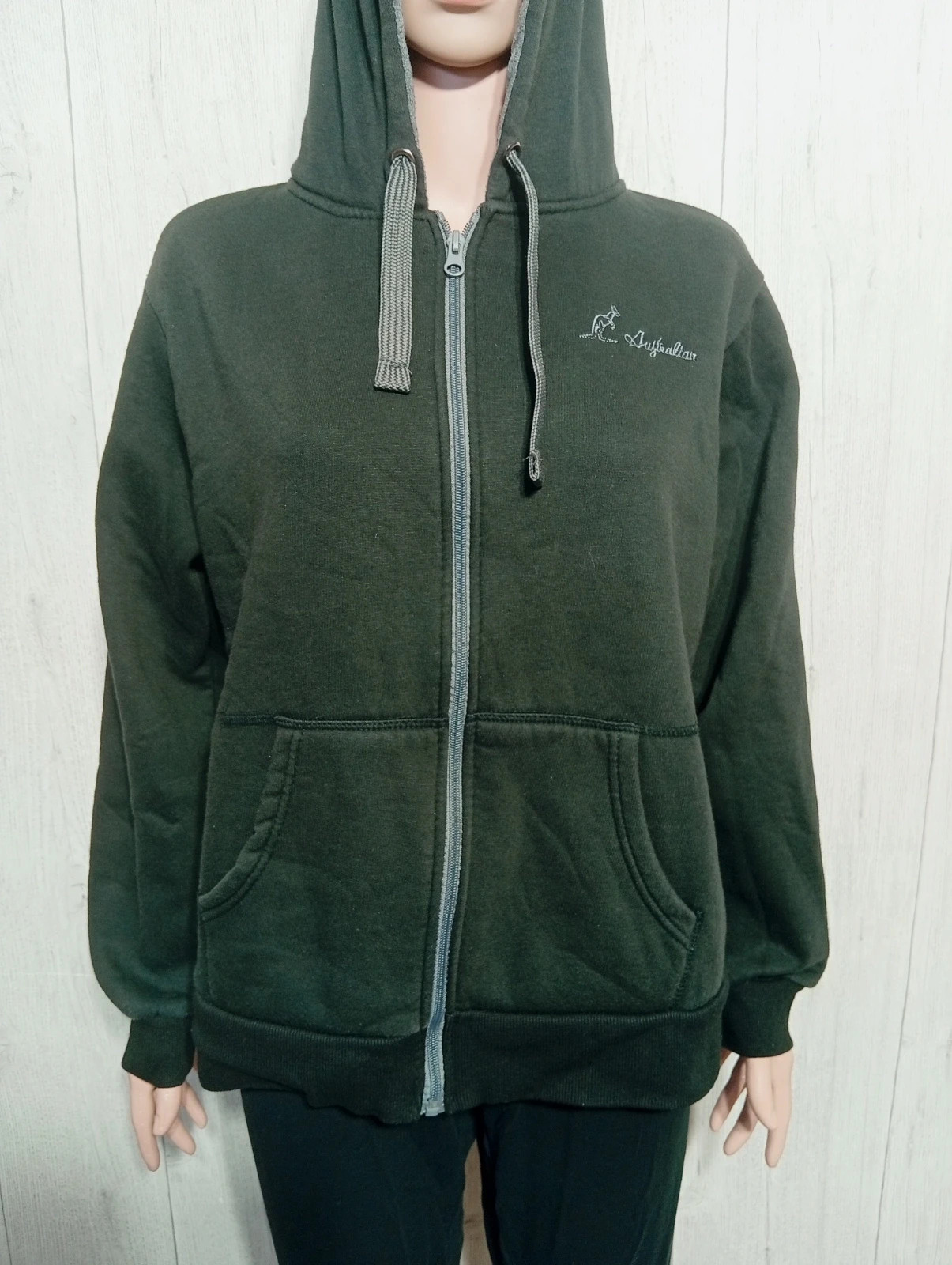 Veste à capuche femme- taille XL/42 - australian - couleur gris et noir – Australian – taille XL / 42 / 14 3