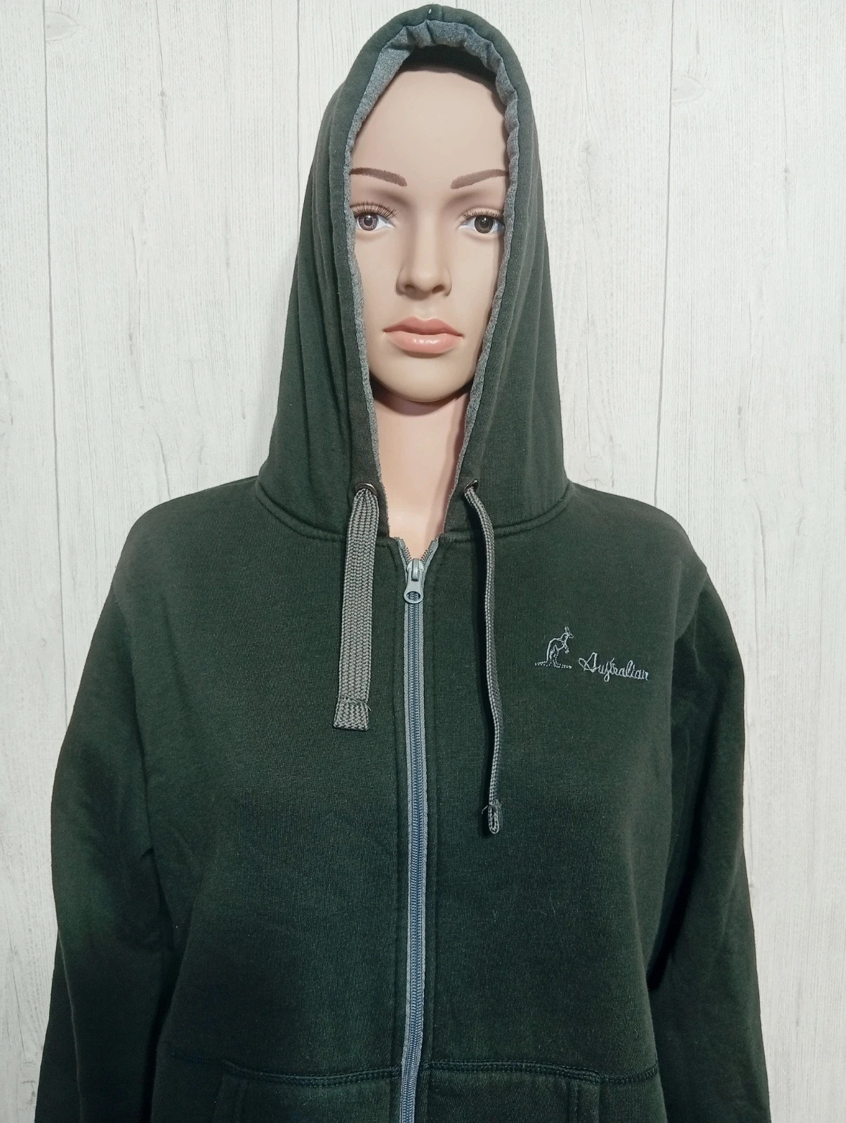 Veste à capuche femme- taille XL/42 - australian - couleur gris et noir – Australian – taille XL / 42 / 14 2