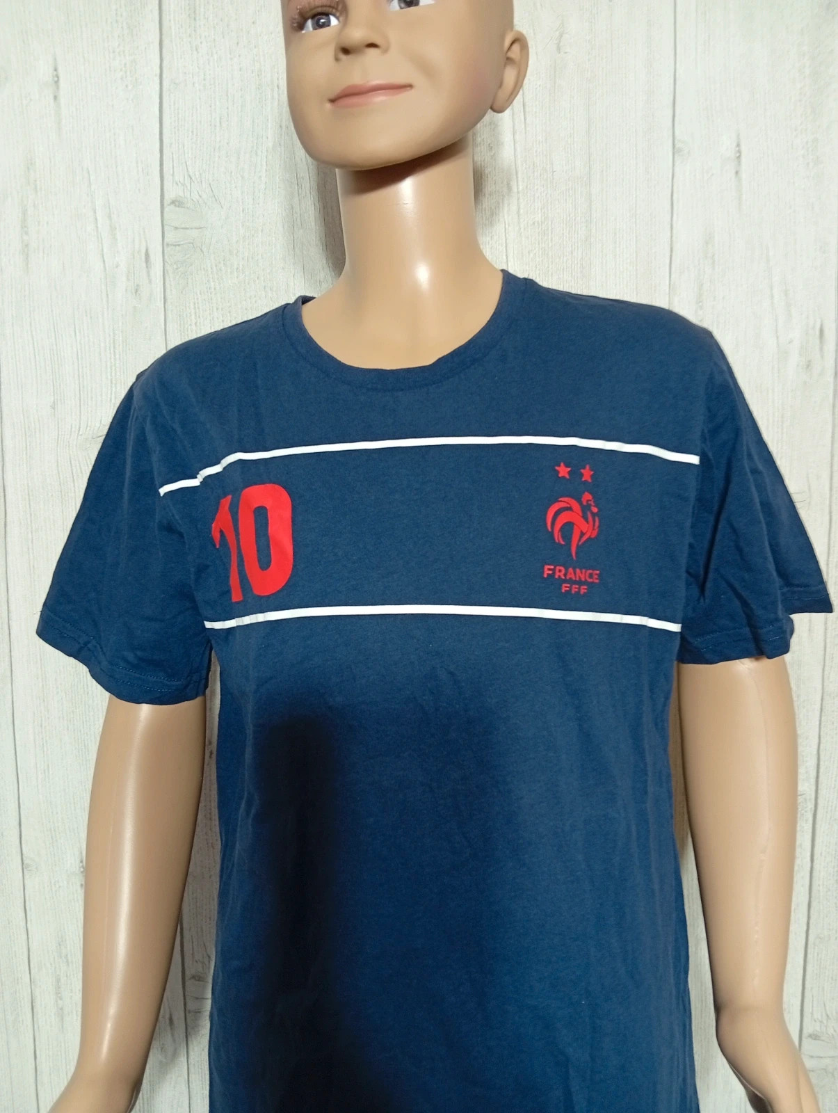 T-shirt manches courtes garcon - taille 14 ans - FFF - couleur marine blanc rouge – FFF – taille 14 ans / 164 cm 2
