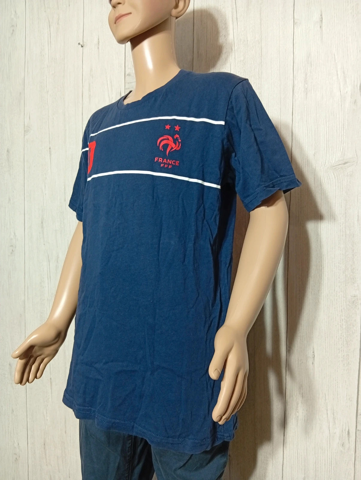 T-shirt manches courtes garcon - taille 14 ans - FFF - couleur marine blanc rouge – FFF – taille 14 ans / 164 cm 5