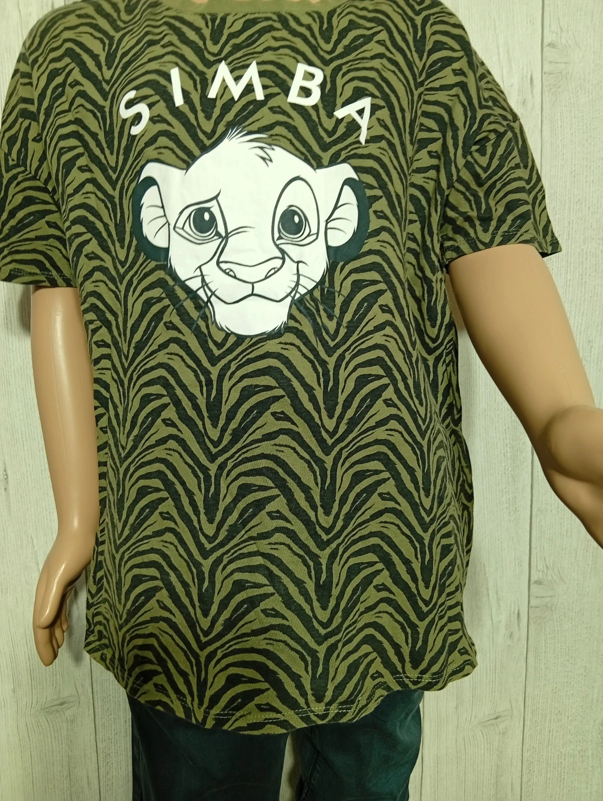 T-shirt manche courte garçon - taille 14 ans/XS - couleur kaki et noir – Disney – taille XS 3