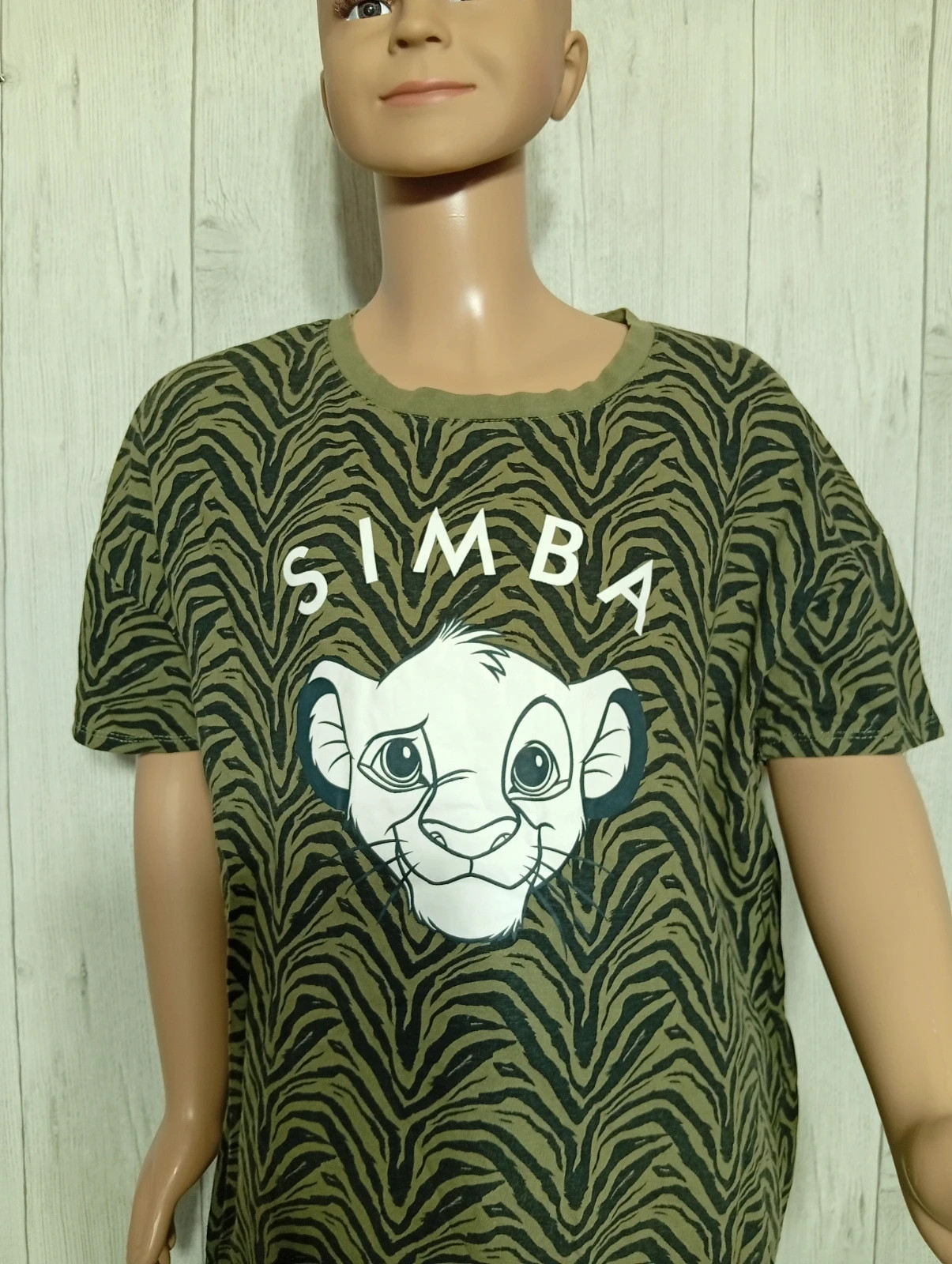 T-shirt manche courte garçon - taille 14 ans/XS - couleur kaki et noir – Disney – taille XS 2