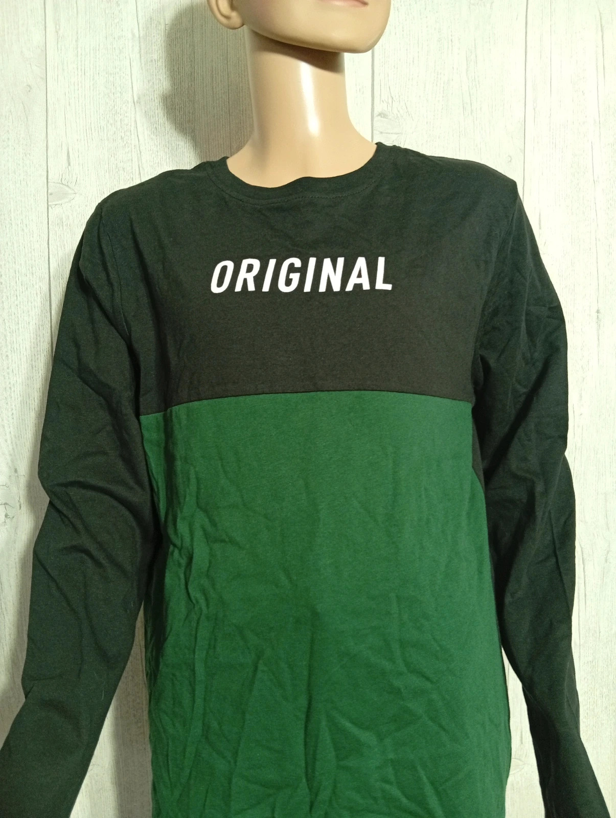 T-shirt manches longues garcon - taille 13/14 ans ( 164 cm) - primark - couleur noir et vert foncé – Primark – taille 14 ans / 164 cm 2