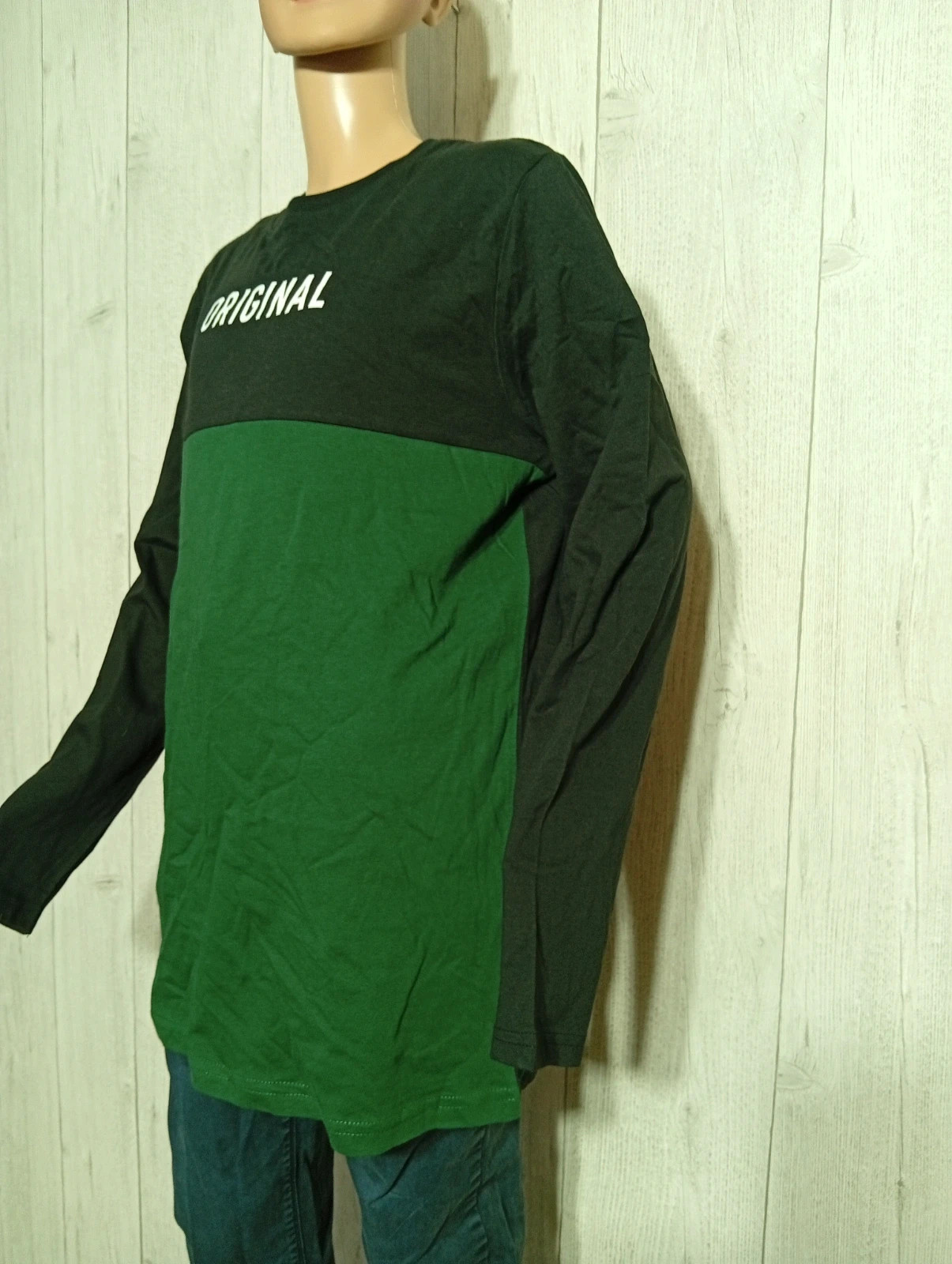 T-shirt manches longues garcon - taille 13/14 ans ( 164 cm) - primark - couleur noir et vert foncé – Primark – taille 14 ans / 164 cm 5