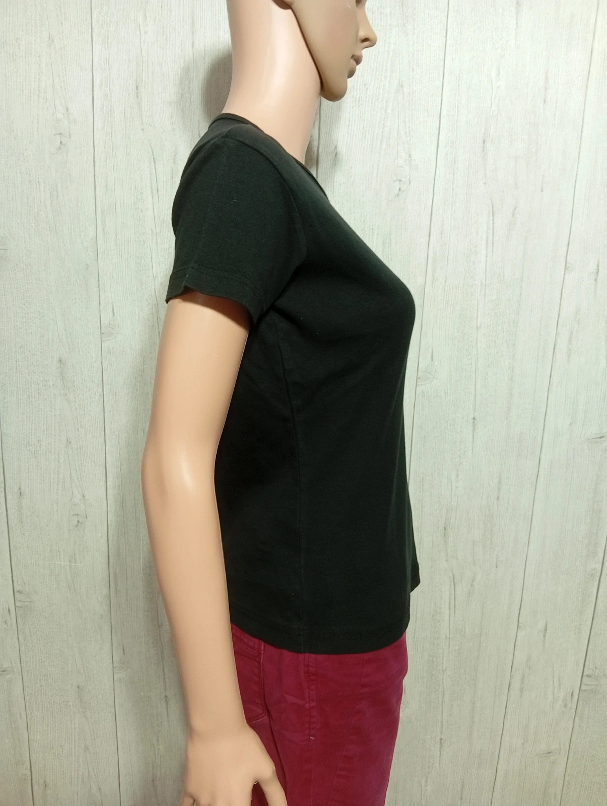 T-shirt manches courtes femme - taille 42/44 - couleur noir – taille XL / 42 / 14 4