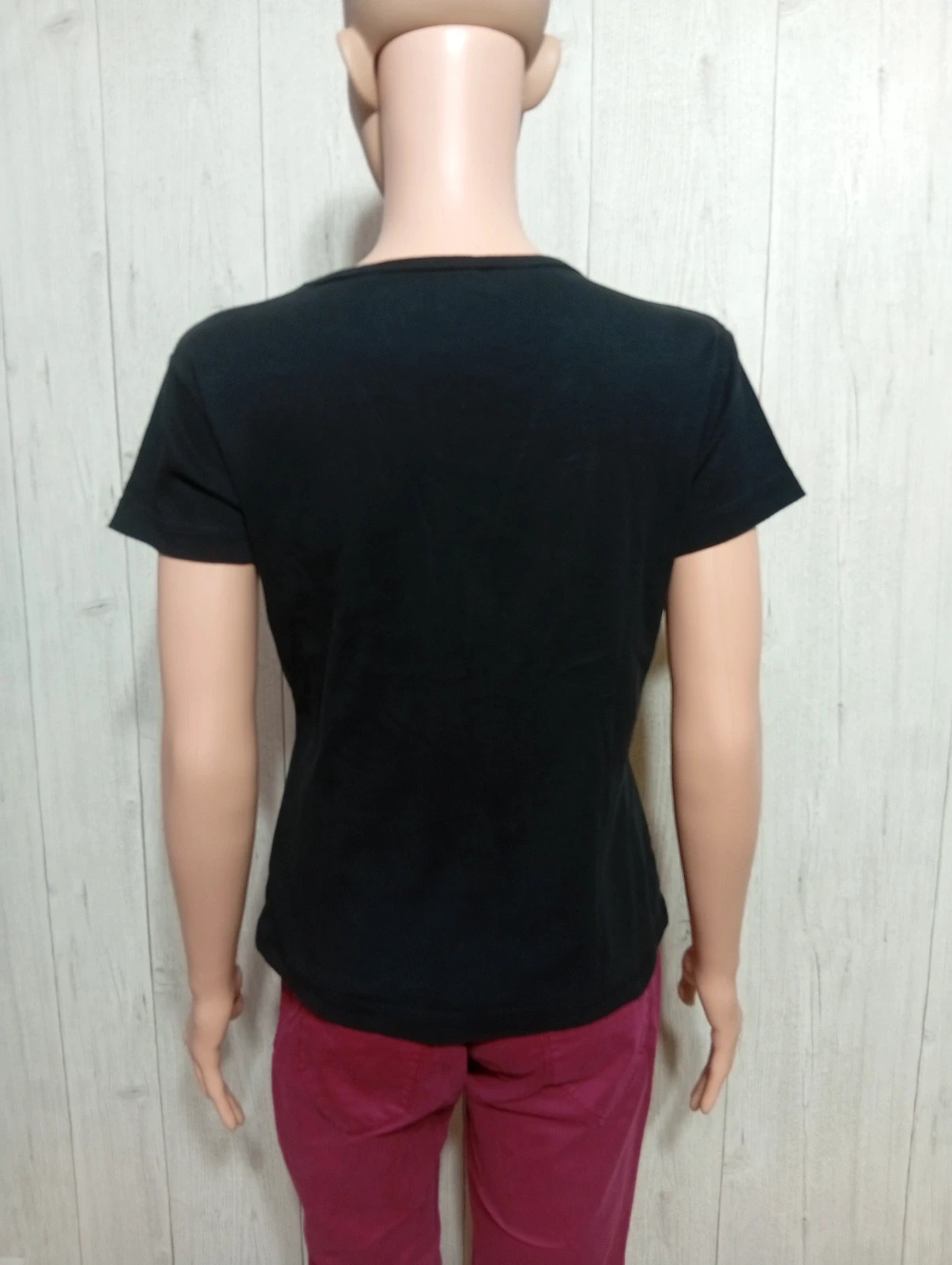 T-shirt manches courtes femme - taille 42/44 - couleur noir – taille XL / 42 / 14 5