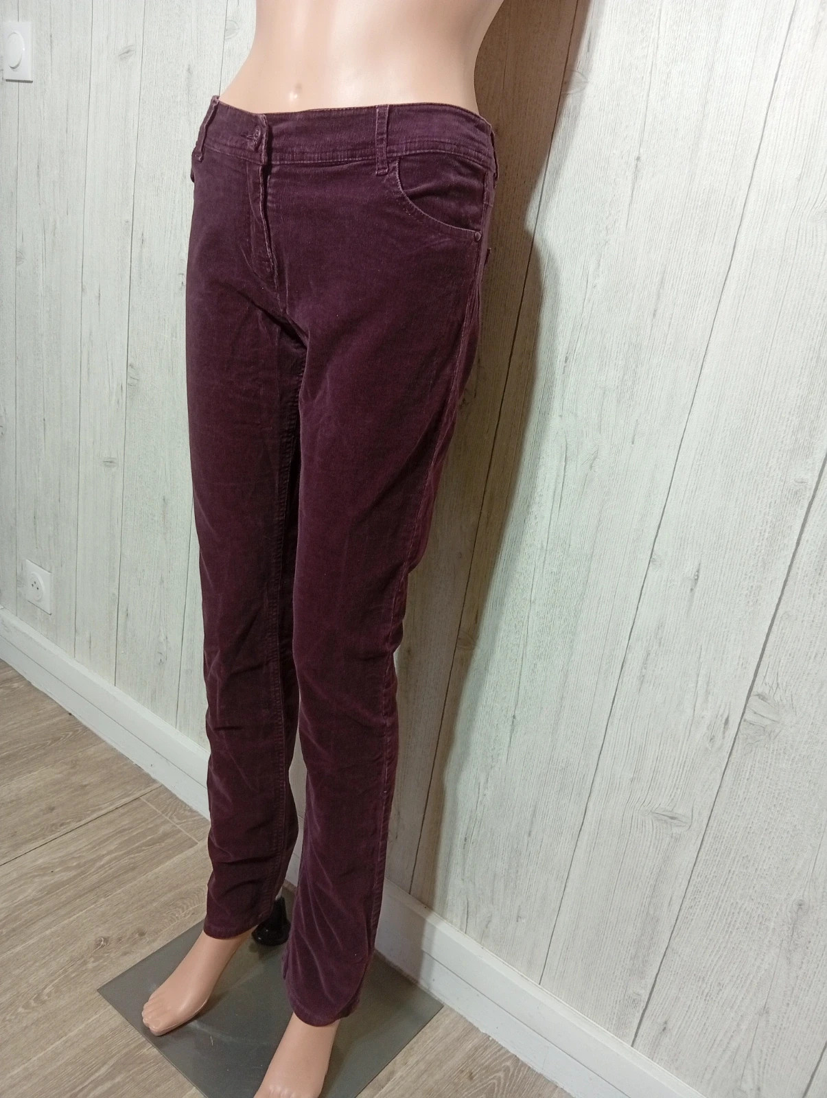 Jeans femme - taille L/40 - camaïeu - couleur violet – Camaïeu – taille L / 40 / 12 3