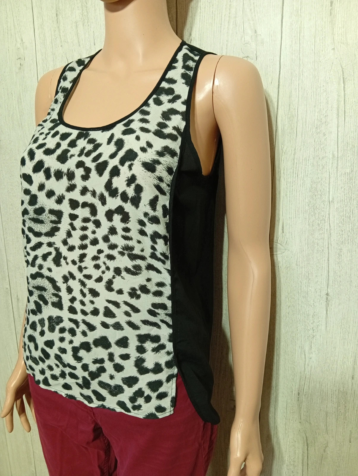 Débardeur femme - taille S/36 - H&M - couleur noir et blanc – H&M – taille S / 36 / 8 2