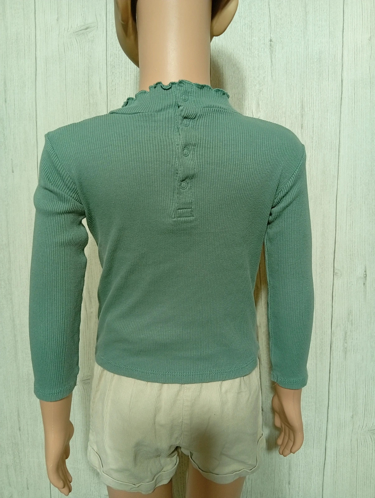 T-shirt manches longues fille - taille 2 ans (83/89 cm) - Kiabi - couleur vert – Kiabi – taille 18-24 mois / 86 cm 5