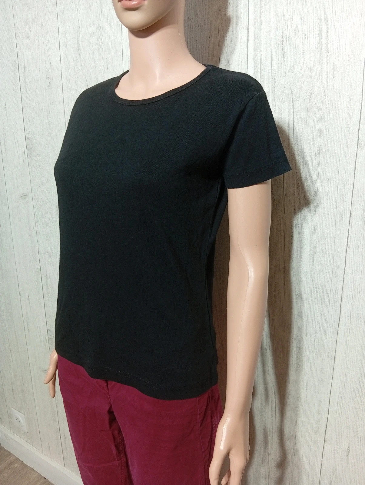 T-shirt manches courtes femme - taille M/38 - griffon - couleur noir – Griffon – taille M / 38 / 10 3