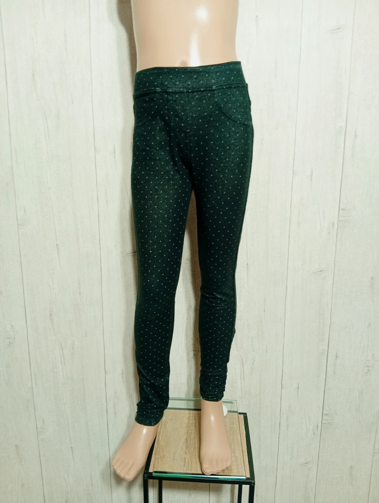 Pantalon leggins fille - taille 11/12 ans - tex- couleur noir