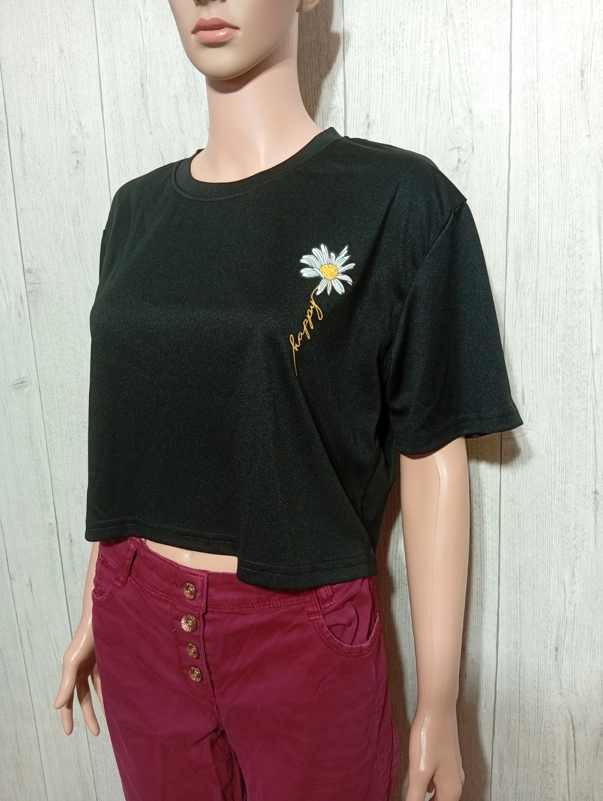Top court femme - taille XL/42 - shein- couleur noir – Shein – taille XL / 42 / 14 3