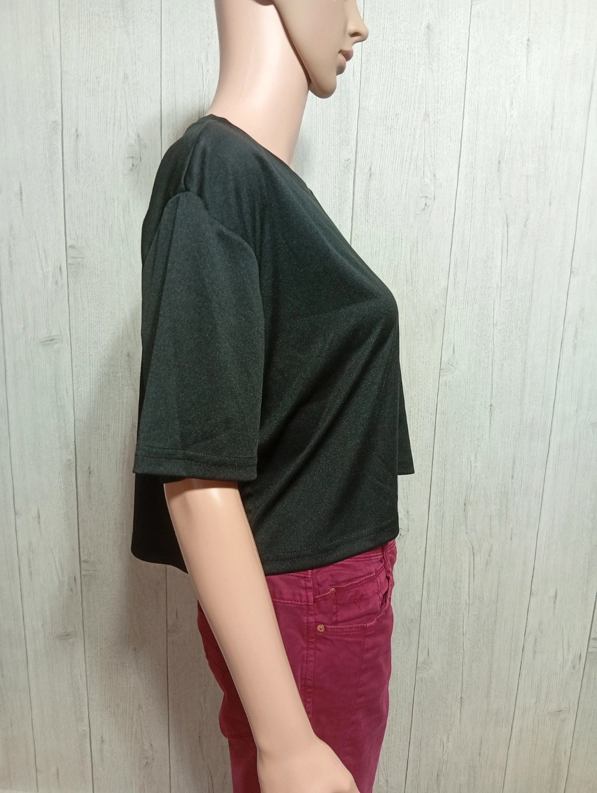 Top court femme - taille XL/42 - shein- couleur noir – Shein – taille XL / 42 / 14 4
