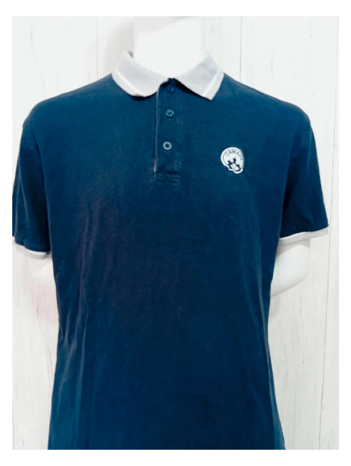 Polo atlas for men taille L/40 - couleur gris et marine homme – Atlas for Men – taille L 2