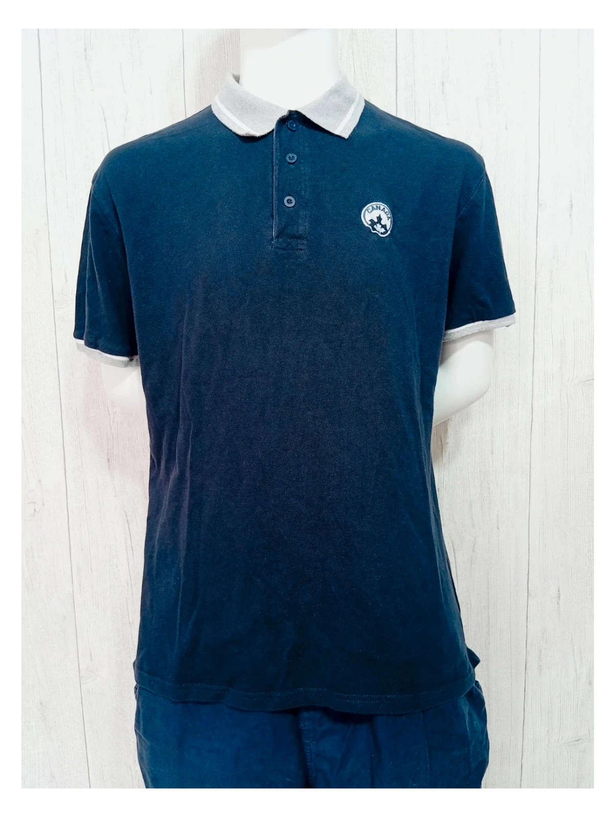 Polo atlas for men taille L/40 - couleur gris et marine homme