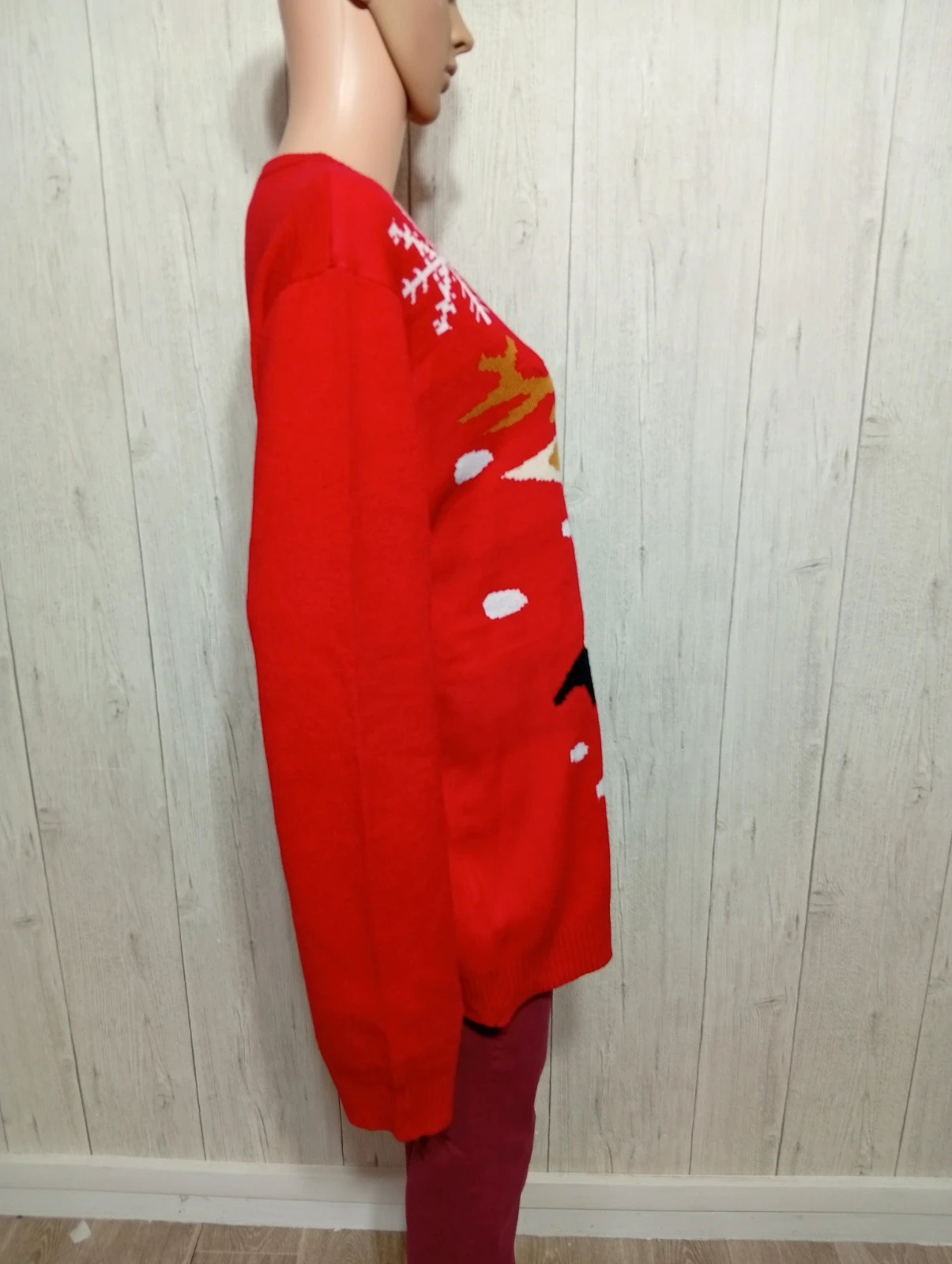 Pull polaire de noel femme - taille XL/42 - inextenso- couleur rouge blanc – In Extenso – taille XL / 42 / 14 4