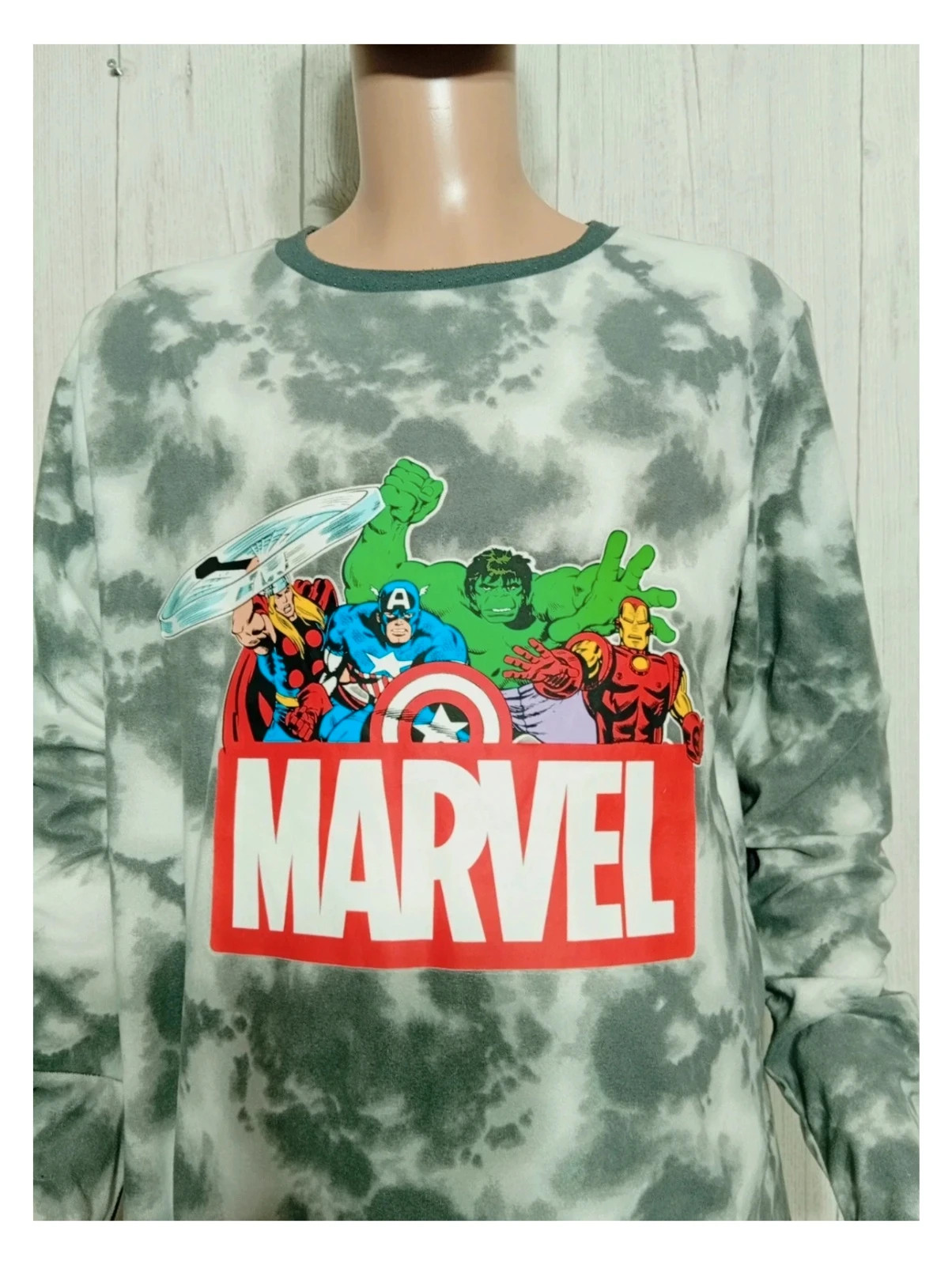Pyjama Marvel 2pieces garcon - couleur gris et blanc - taille 13/14 ans (164 cm) – Marvel – taille 14 ans / 164 cm 3