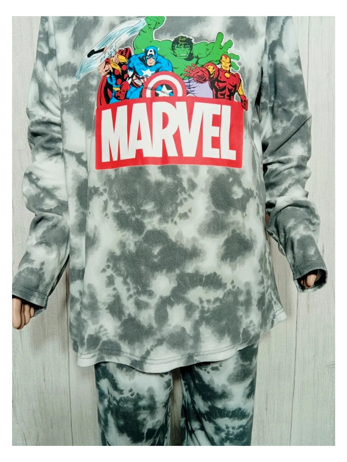 Pyjama Marvel 2pieces garcon - couleur gris et blanc - taille 13/14 ans (164 cm) – Marvel – taille 14 ans / 164 cm 4