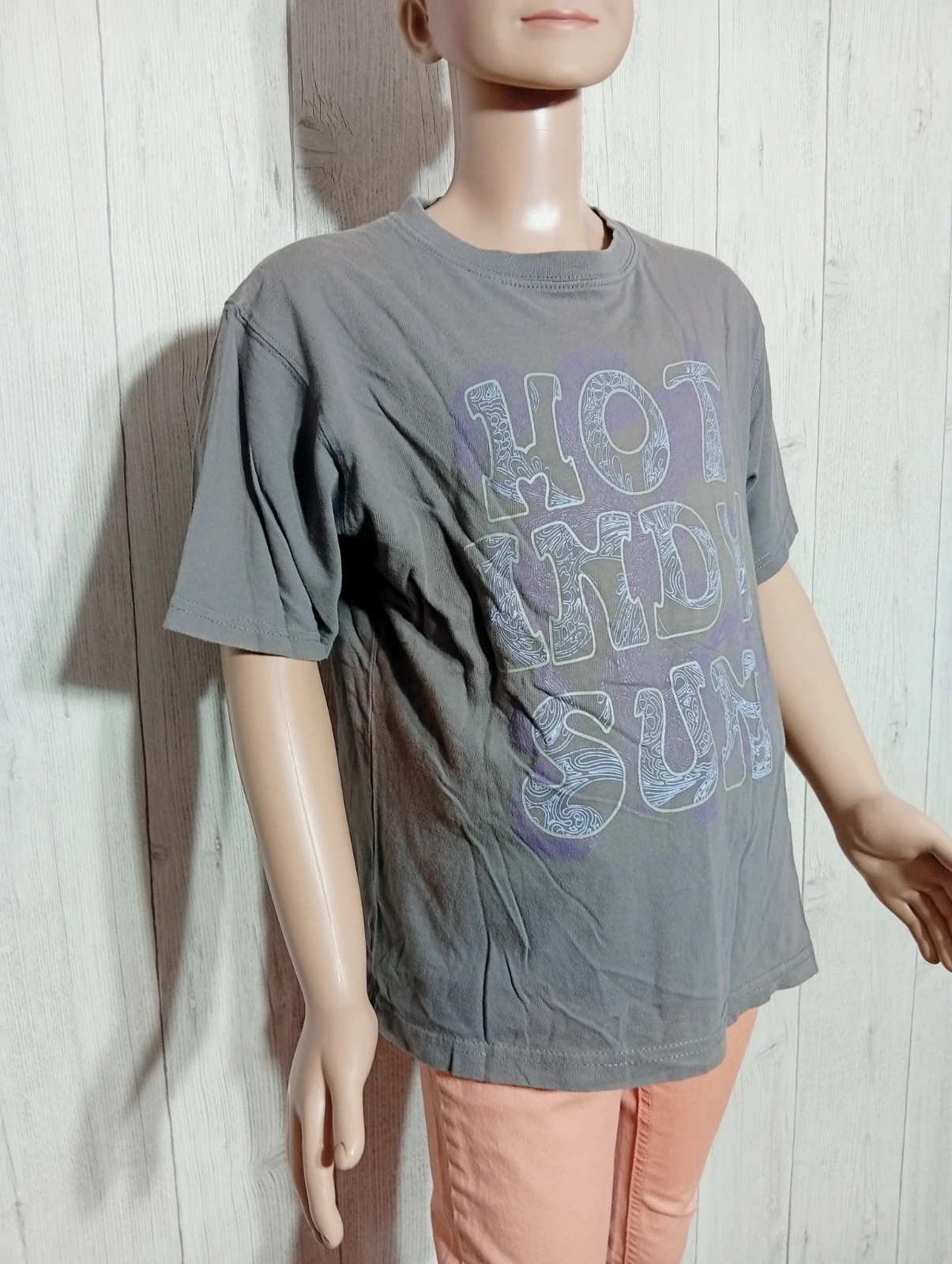 T-shirt manche courte fille - taille 12 ans - inextenso- - couleur gris et violet – In Extenso – taille 12 ans / 152 cm 2