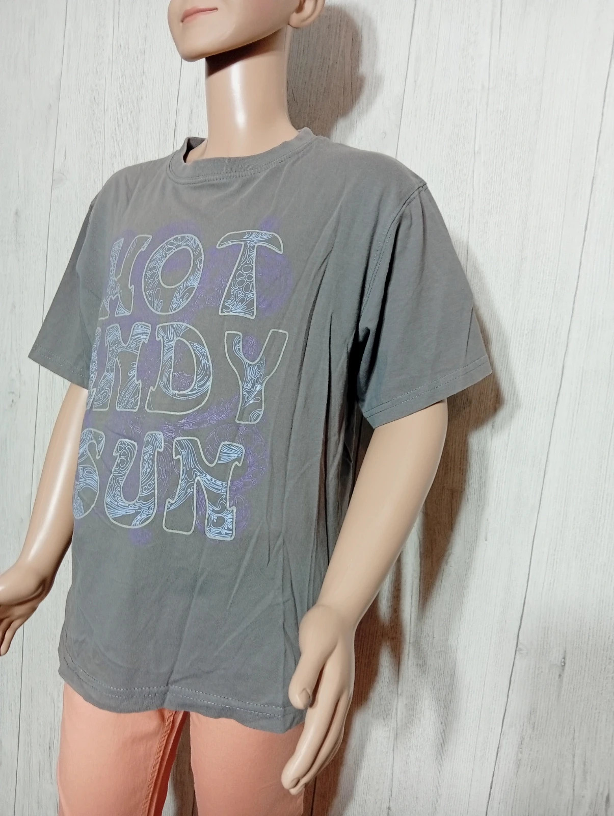 T-shirt manche courte fille - taille 12 ans - inextenso- - couleur gris et violet – In Extenso – taille 12 ans / 152 cm 3