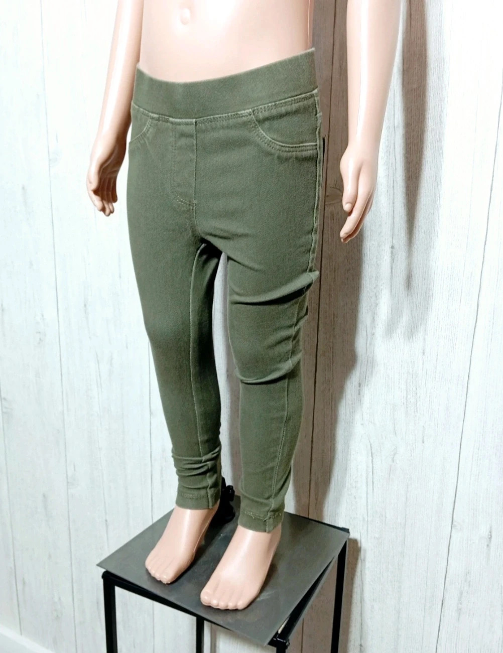Pantalon fille- Taille 2/4 ans ( 98/104 cm) - lupilu- couleur vert fonce – Lupilu – taille 3 ans / 98 cm 5