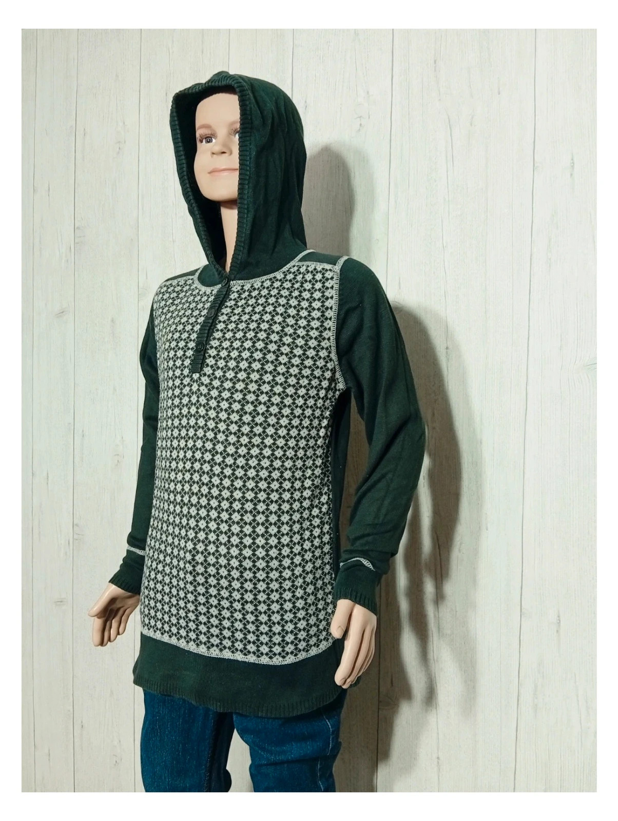 Pull Kiabi a capuche garcon - couleur noir et gris - taille 12 ans ( 150 cm) – Kiabi – taille 12 ans / 152 cm 5