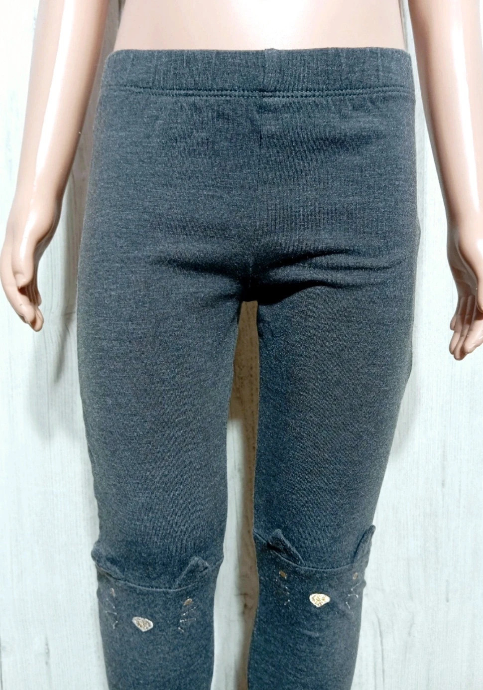 Leggins fille - Taille 3 ans (98 cm) - grain de blé- couleur gris – Grain de Blé – taille 3 ans / 98 cm 2