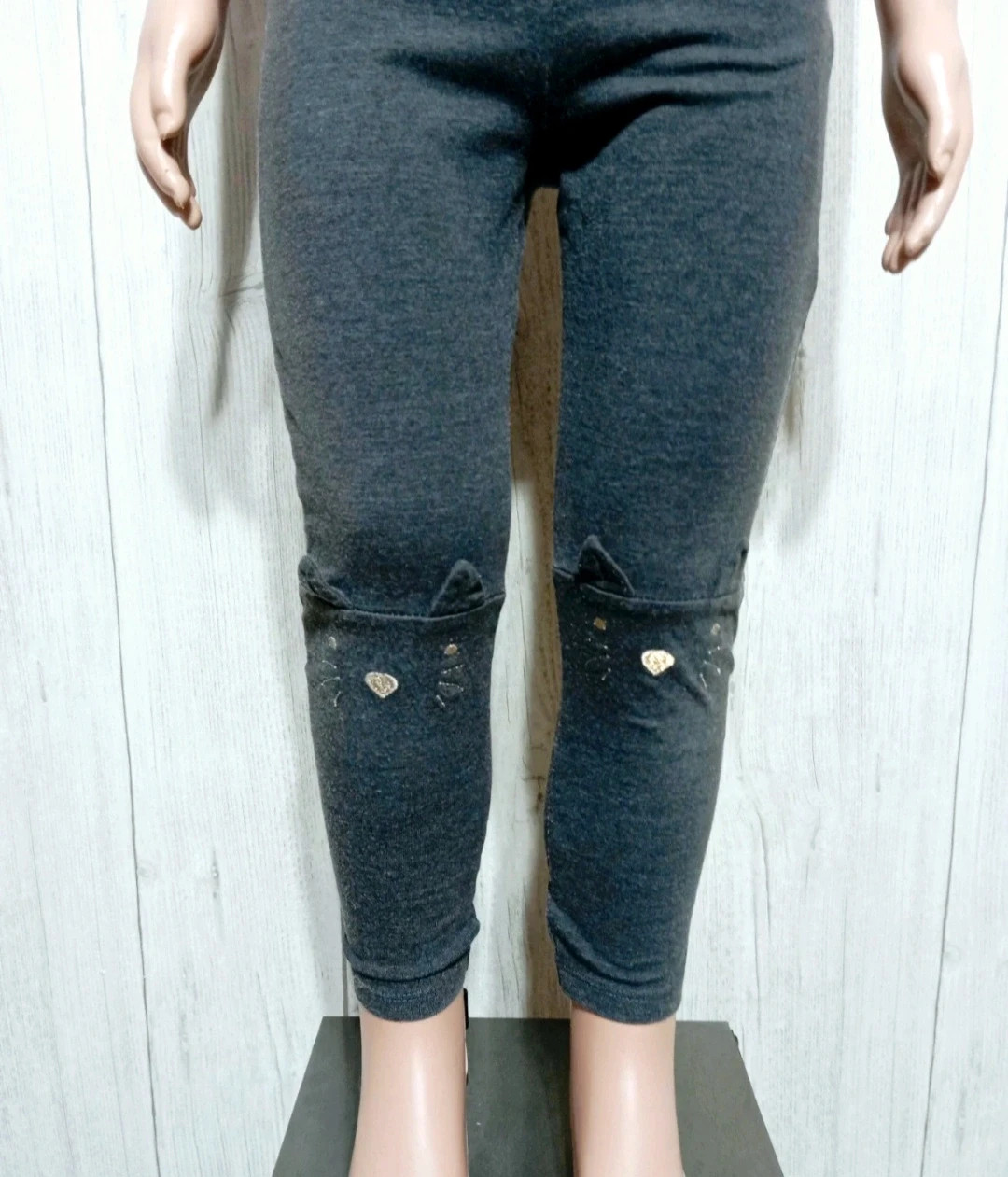 Leggins fille - Taille 3 ans (98 cm) - grain de blé- couleur gris – Grain de Blé – taille 3 ans / 98 cm 3