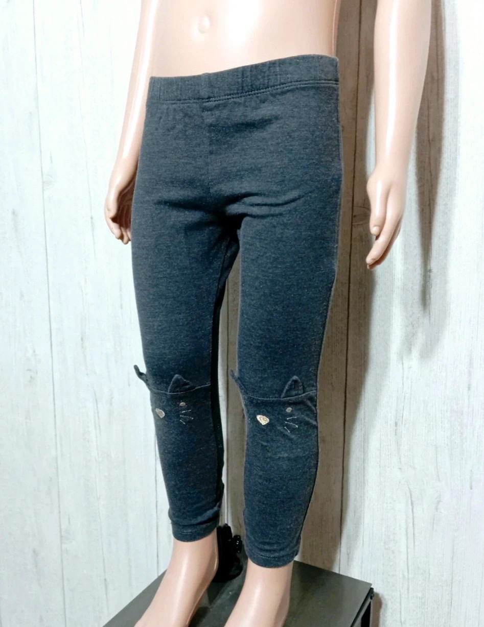 Leggins fille - Taille 3 ans (98 cm) - grain de blé- couleur gris – Grain de Blé – taille 3 ans / 98 cm 5