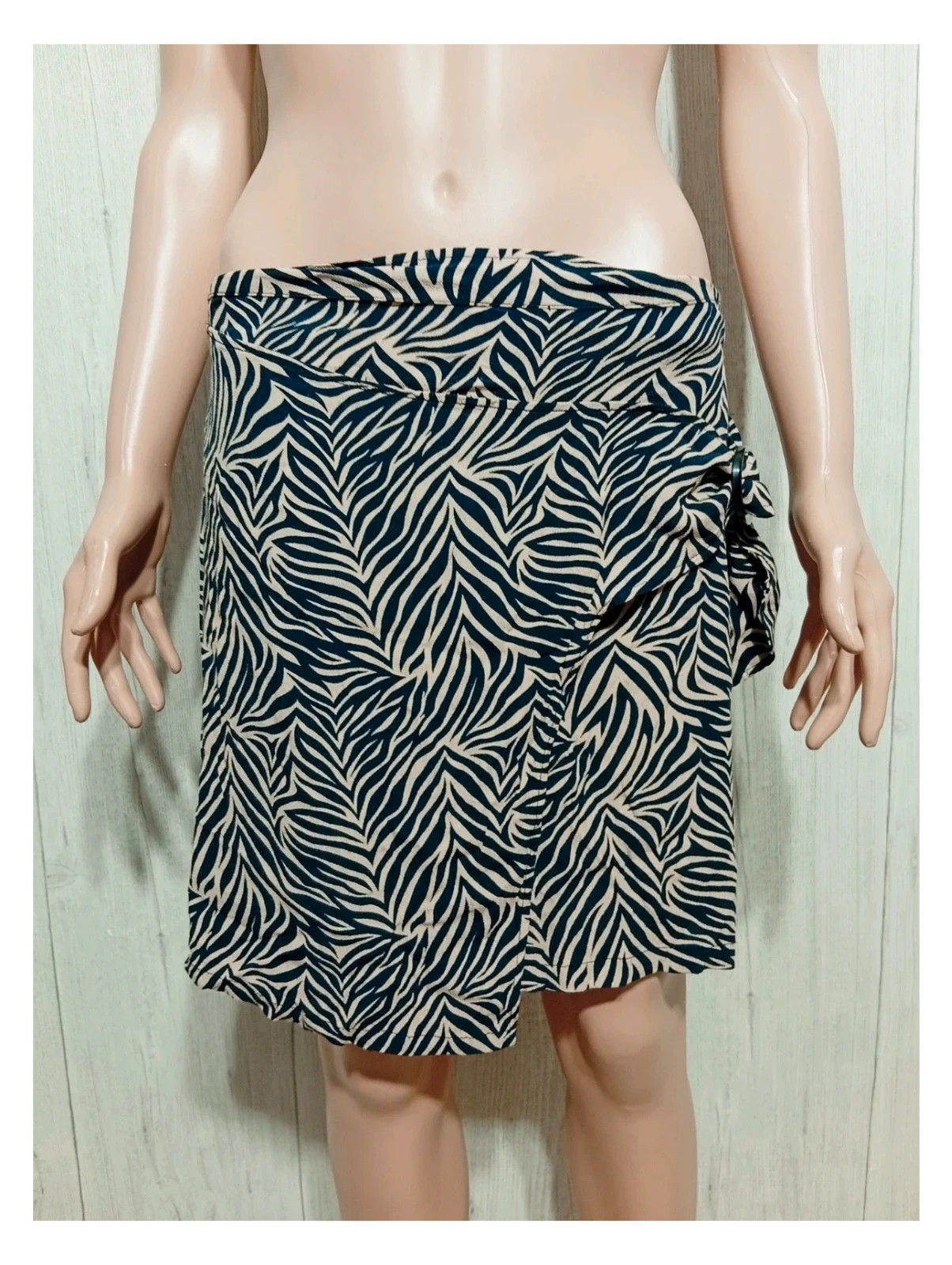Jupe femme mng casual - couleur noir et beige - taille M/38