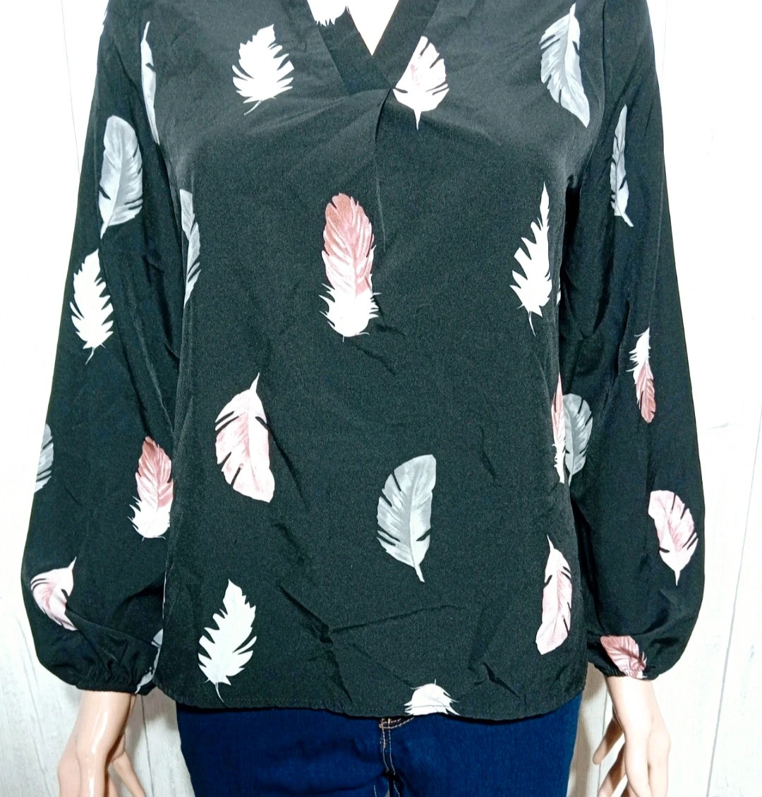 Blouse femme - Taille S/36 - shein - couleur noir rose – Shein – taille S / 36 / 8 3