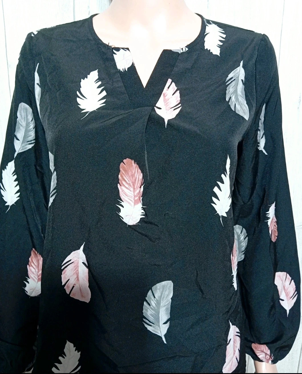 Blouse femme - Taille S/36 - shein - couleur noir rose – Shein – taille S / 36 / 8 2