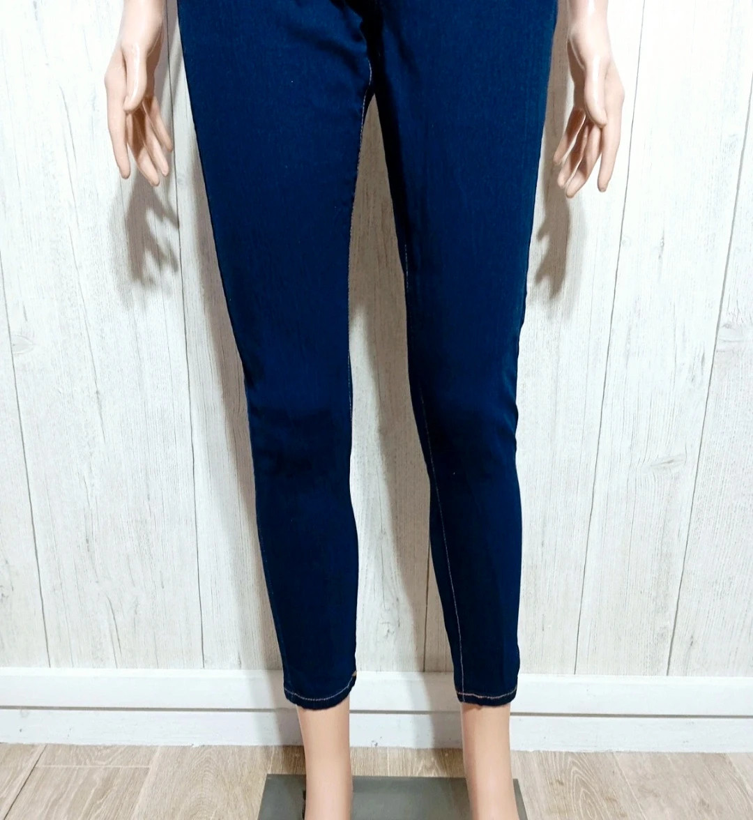 Jeans skinny femme - Taille L/40 - Denim co - couleur marine – Denim Co – taille L / 40 / 12 3