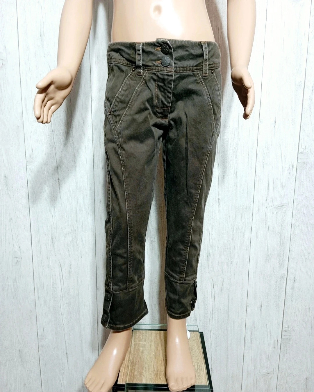 Pantacourt fille - Taille 12 ans ( 150 cm) - okaidi - couleur marron
