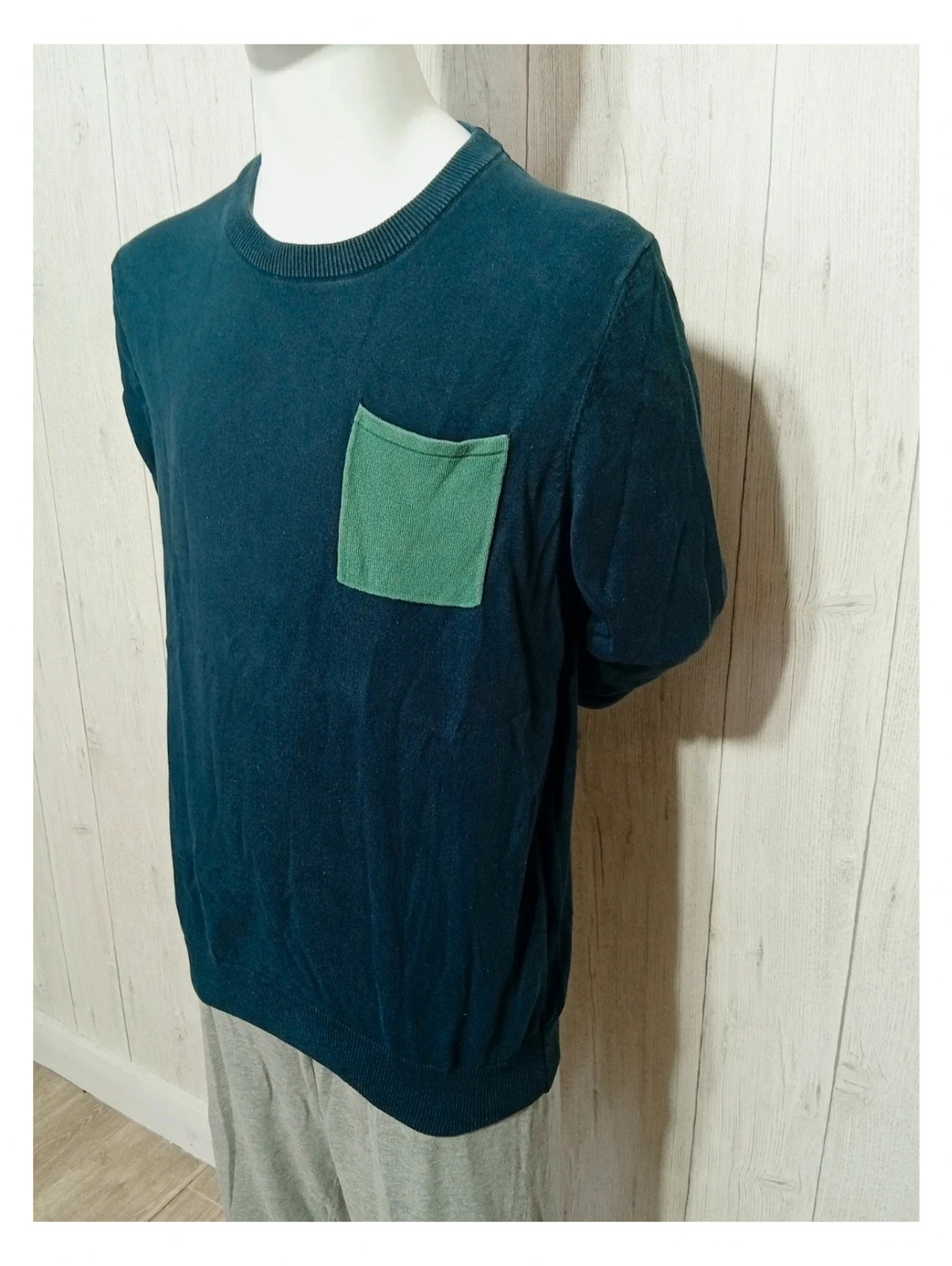 Pull jules taille L/40 - manches longues - couleur marine et menthe – Jules – taille L 5