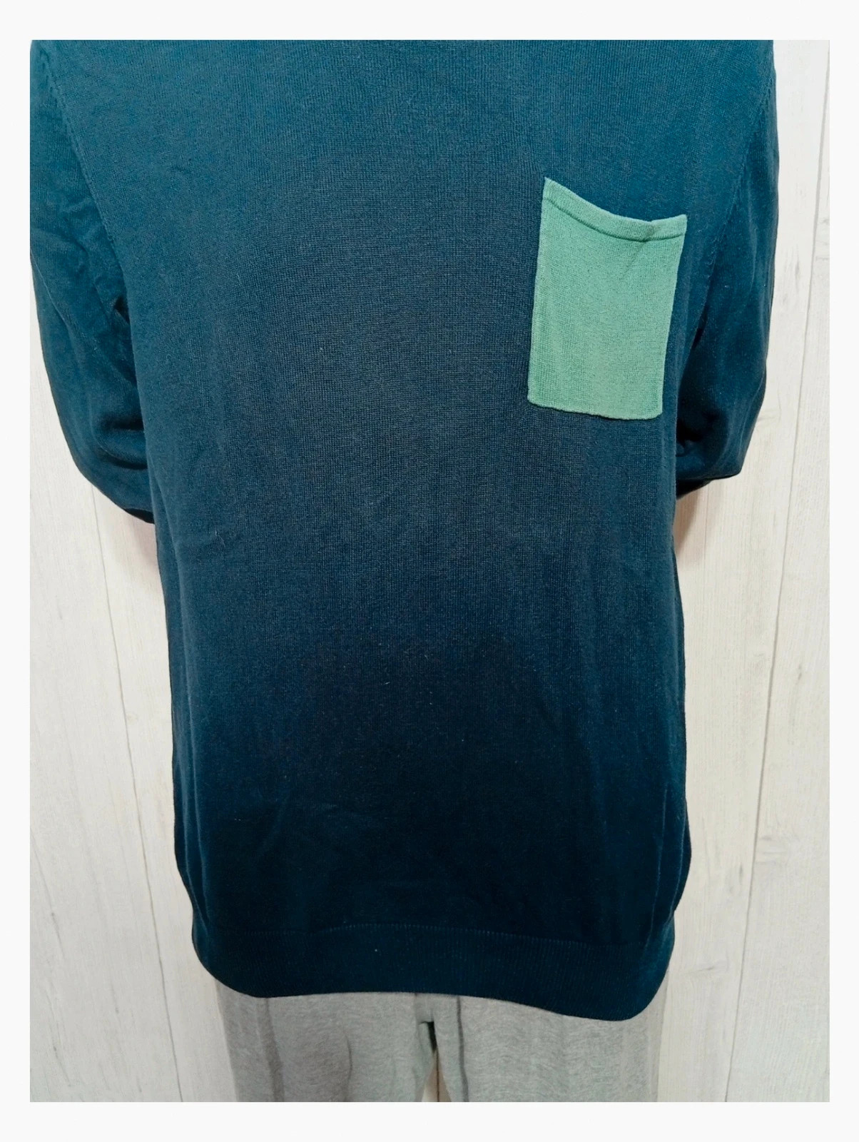 Pull jules taille L/40 - manches longues - couleur marine et menthe – Jules – taille L 3