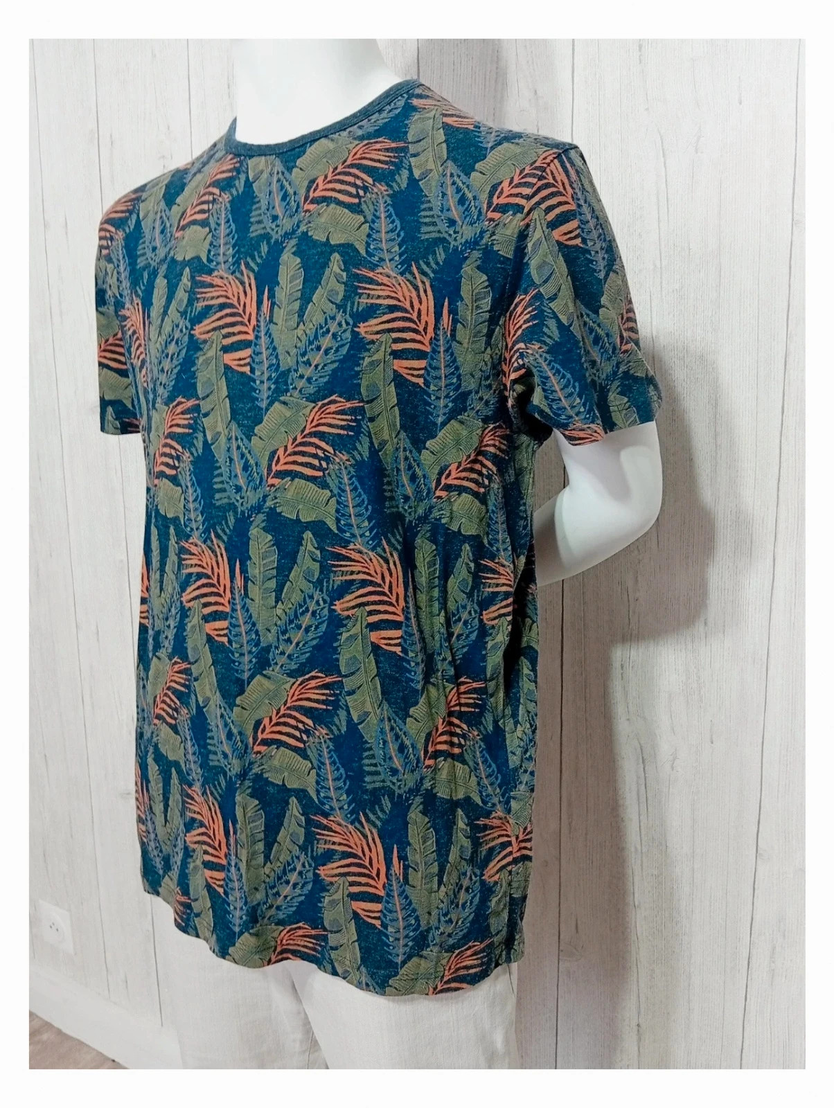 T-shirt homme manche courte - jules - taille L/40 - couleur orange / vert – Jules – taille M 5