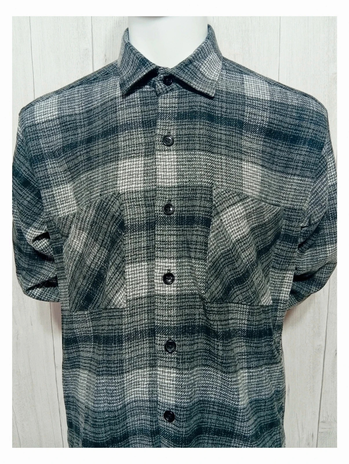 Chemise invictus homme manche longue - couleur noir gris blanc - taille L/40 – INVICTUS – taille L 2