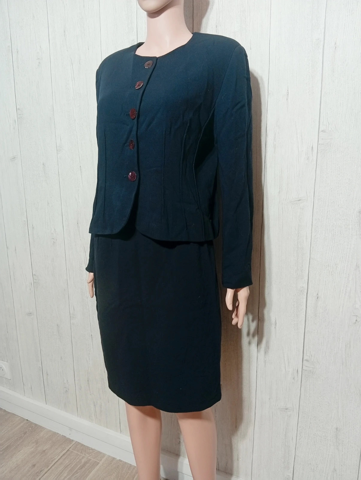 Tailleur 2 pieces femme - taille XL/42 - 1.2.3 - couleur marine – 123 – taille XL / 42 / 14 5