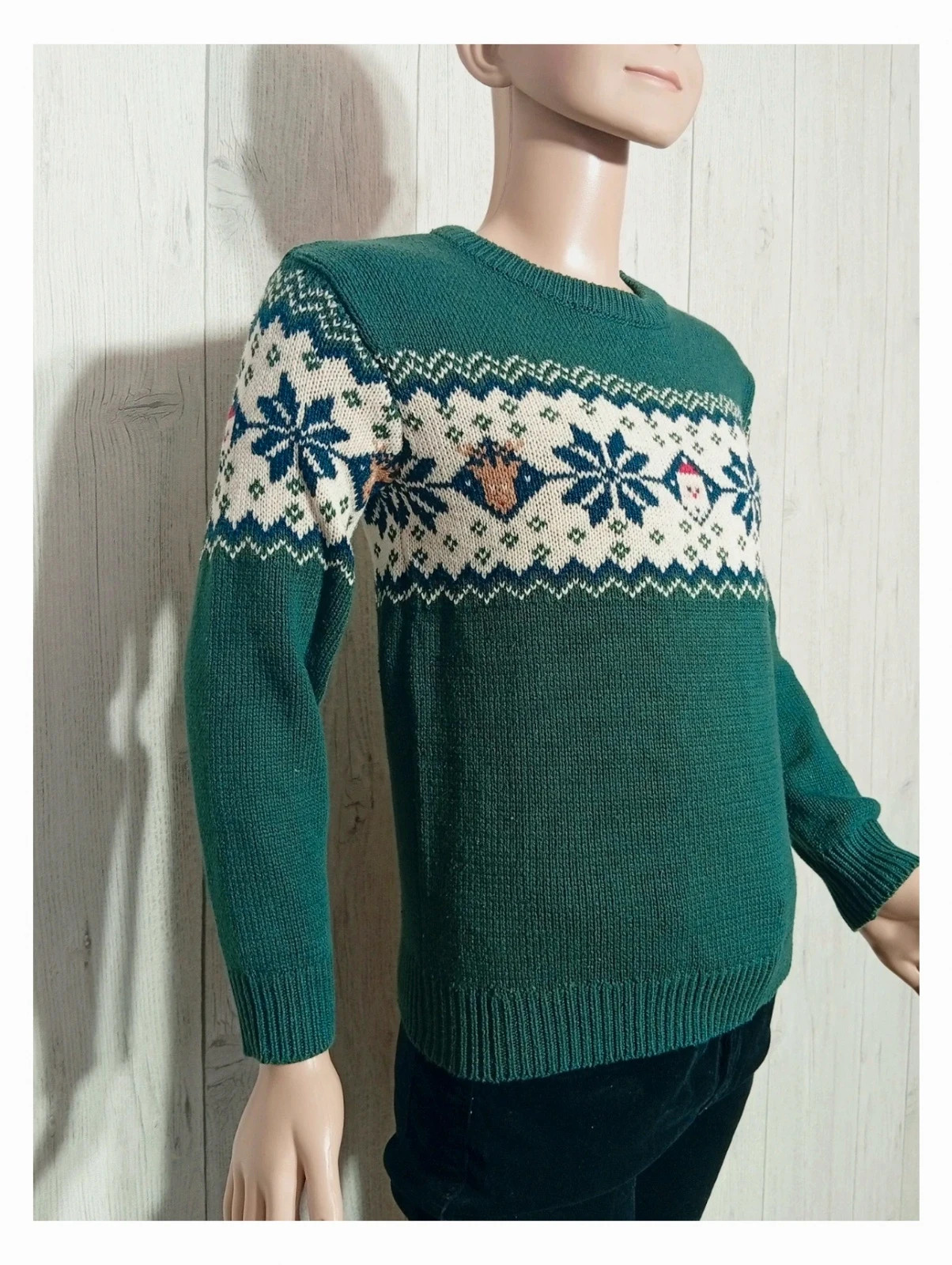 Pull de noel vert foncé et creme taille 8 ans ( 125 cm) -verbaudet garçon – Vertbaudet – taille 8 ans / 128 cm 4