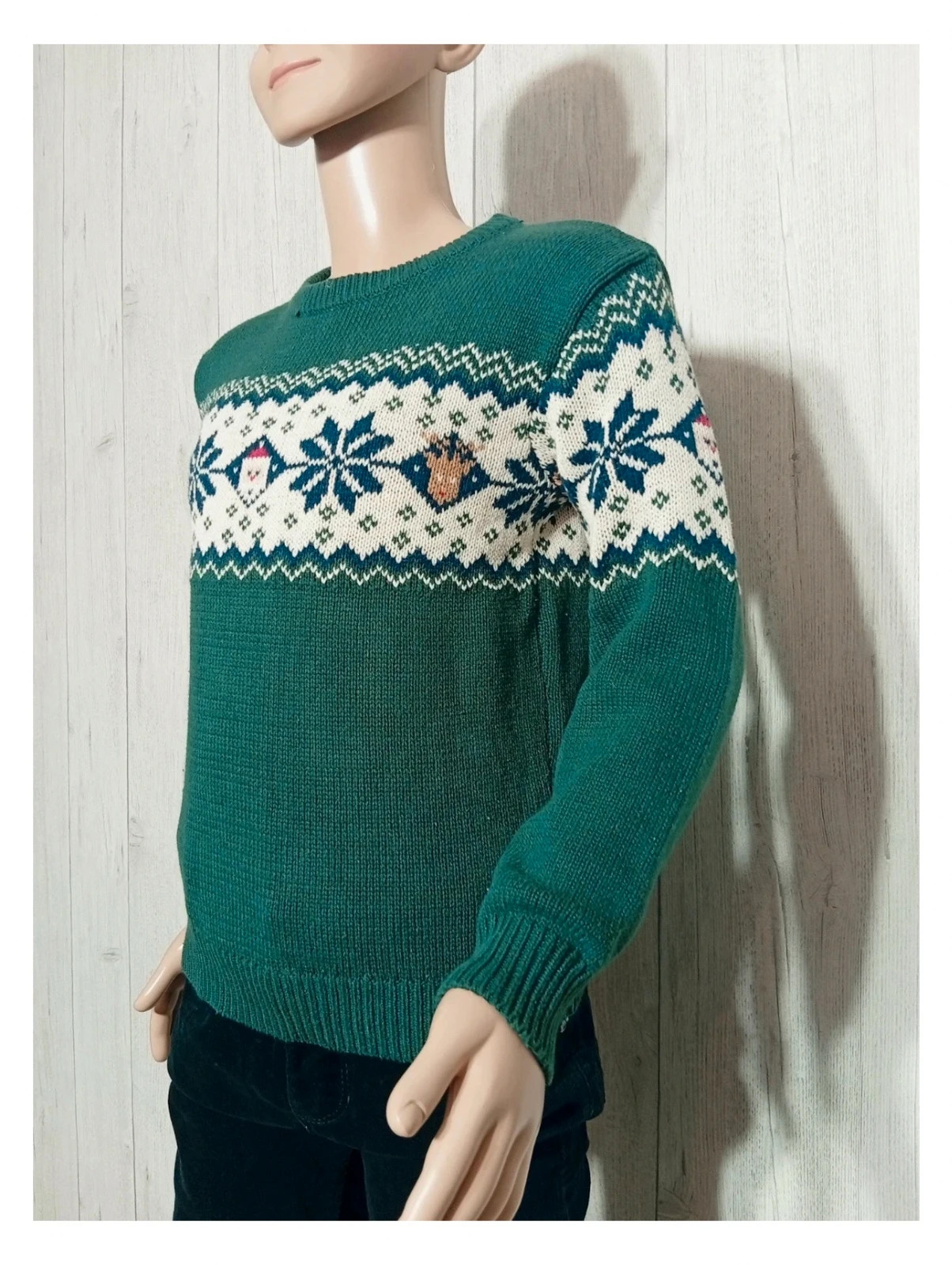 Pull de noel vert foncé et creme taille 8 ans ( 125 cm) -verbaudet garçon – Vertbaudet – taille 8 ans / 128 cm 5