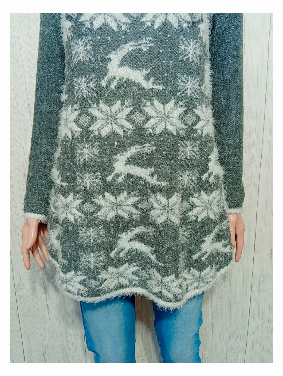 Pull classic & Co - taille M/L - femme - couleur gris et blanc – Classic Collection – taille M / 38 / 10 3