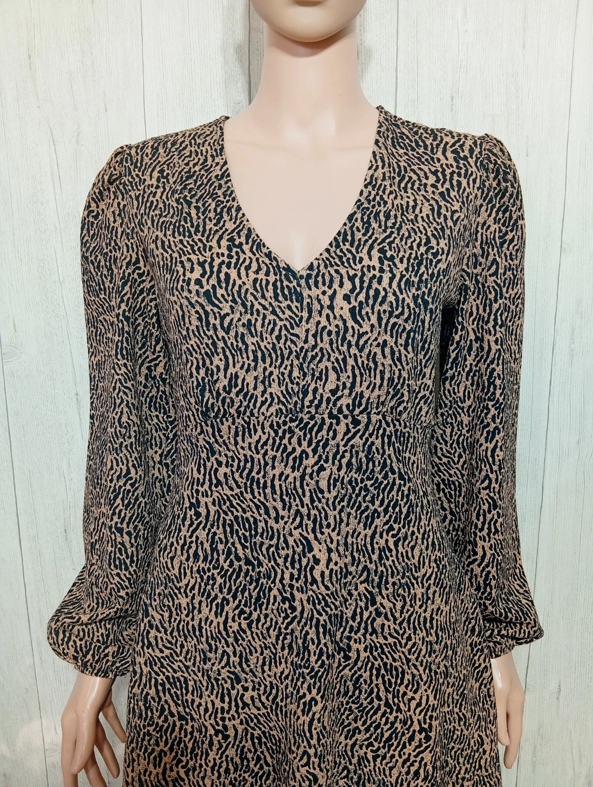 Robe d'été casual femme - taille S/36 - primark - couleur marron noir – Primark – taille S / 36 / 8 2