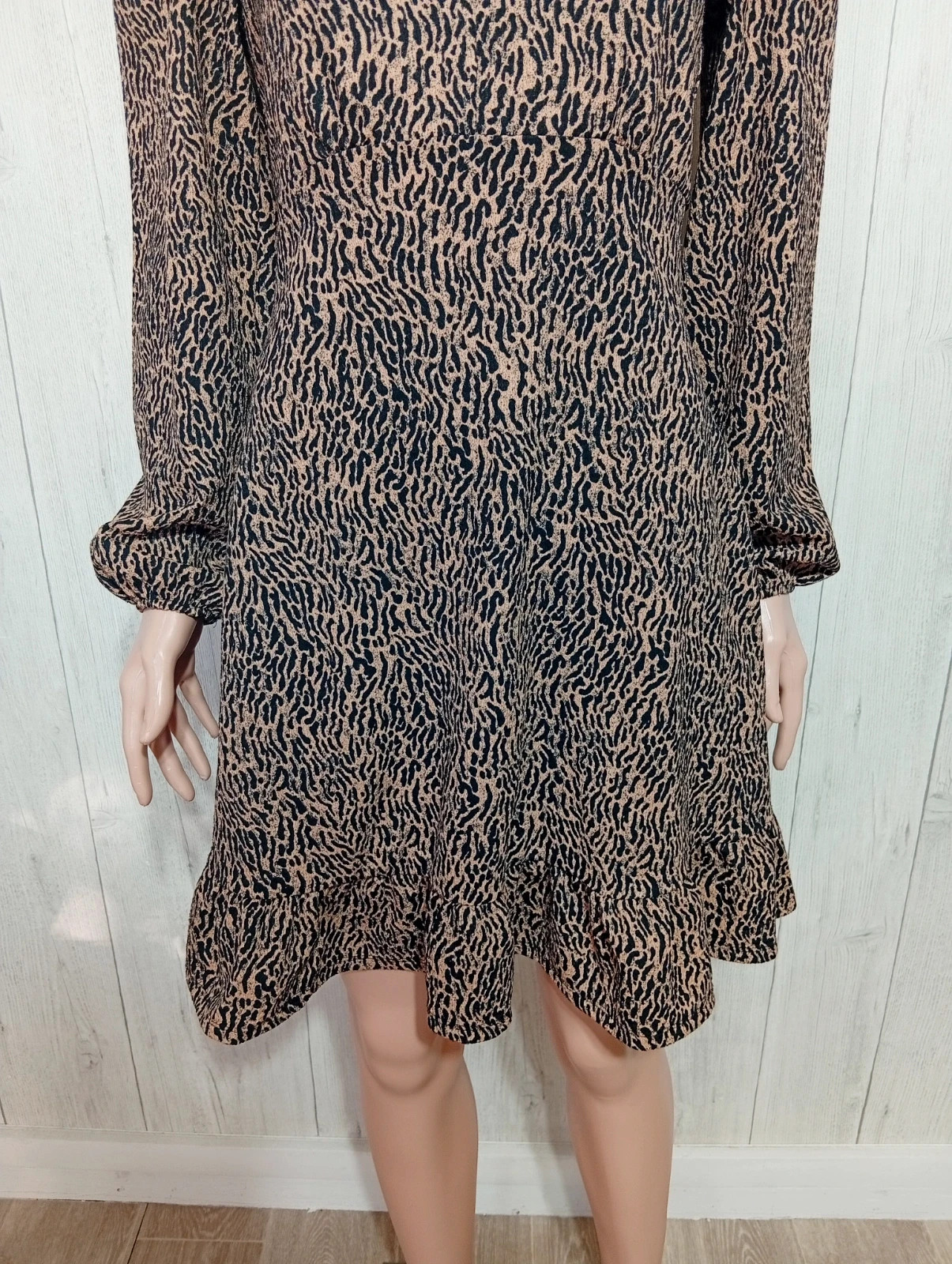 Robe d'été casual femme - taille S/36 - primark - couleur marron noir – Primark – taille S / 36 / 8 3