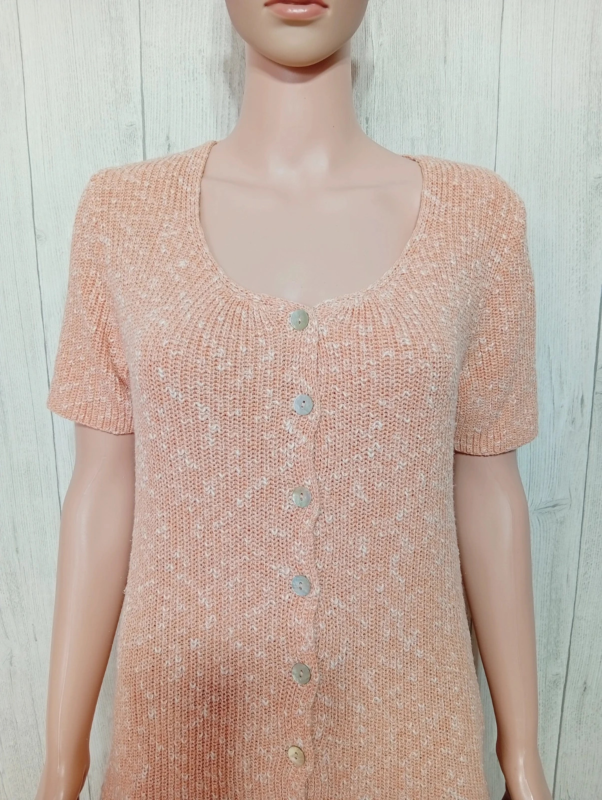 Cardigan femme - taille XL/42 - damart - couleur abricot – Damart – taille XL / 42 / 14 2