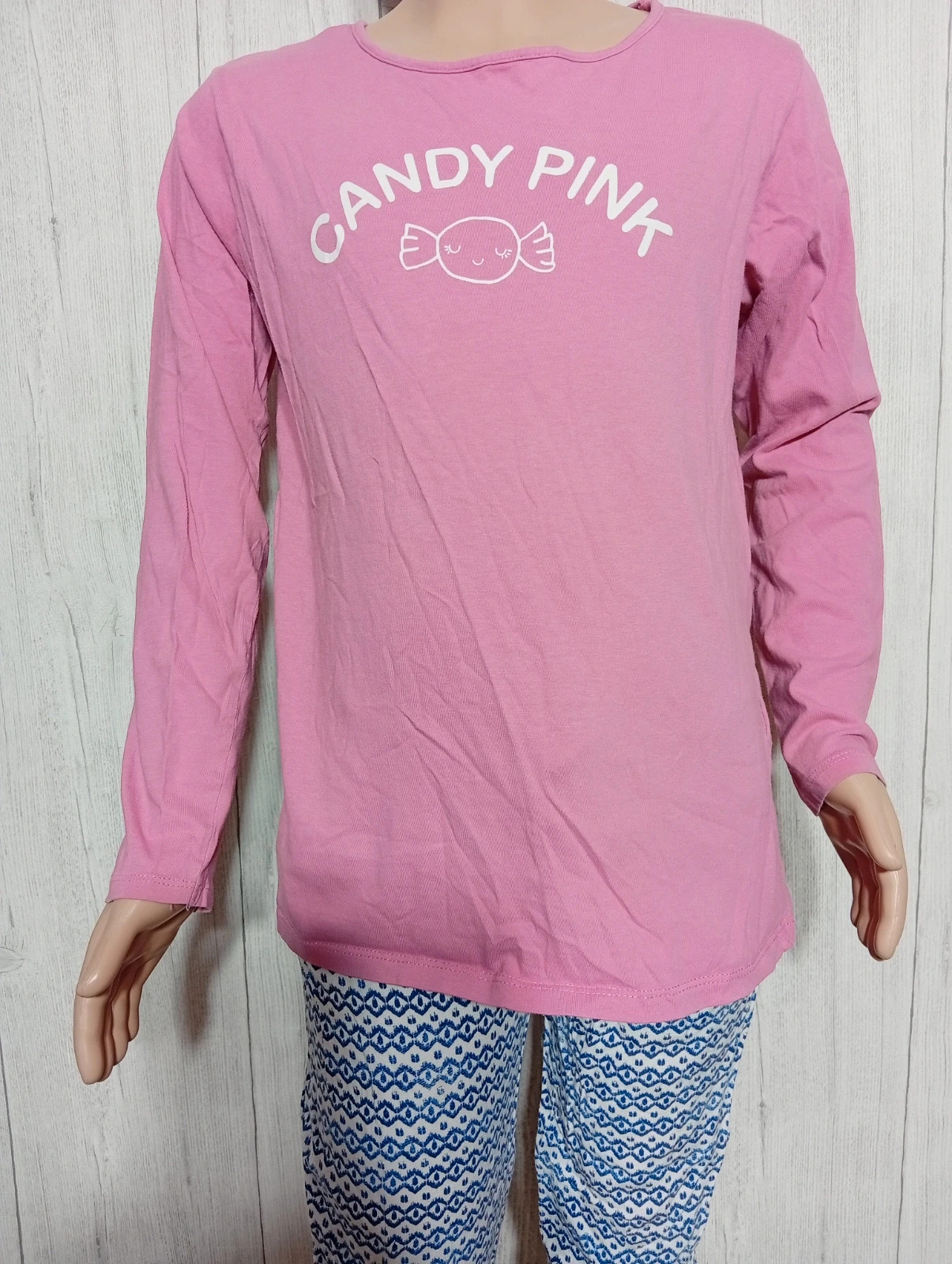 T-shirt manche longue fille - taille 12 ans(146/152 cm - kiabi-couleur couleur rose et blanc – Kiabi – taille 12 ans / 152 cm 3