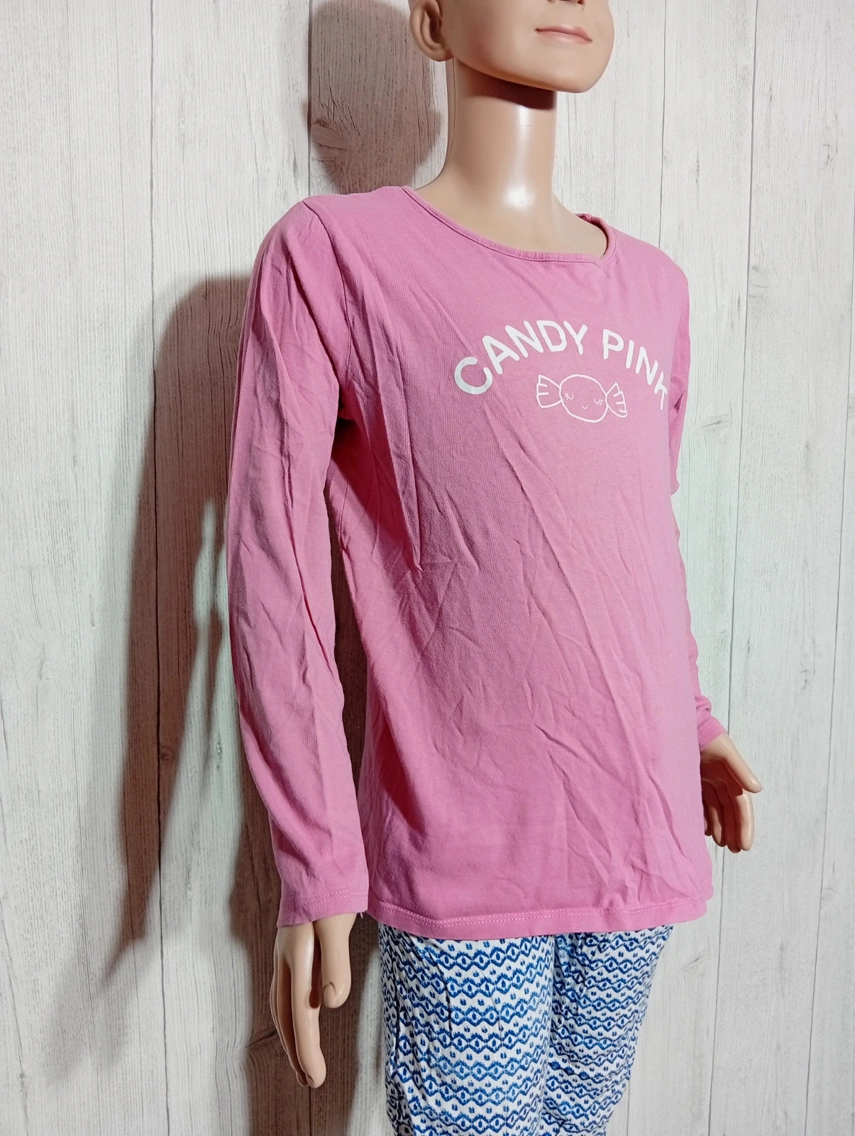 T-shirt manche longue fille - taille 12 ans(146/152 cm - kiabi-couleur couleur rose et blanc – Kiabi – taille 12 ans / 152 cm 4