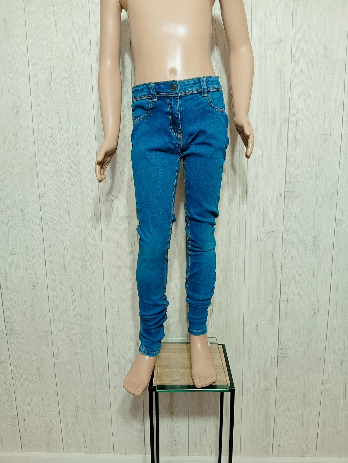 Jeans fille - taille 12 ans ( 146/152 cm) - Kiabi - couleur bleu – Kiabi – taille 12 ans / 152 cm